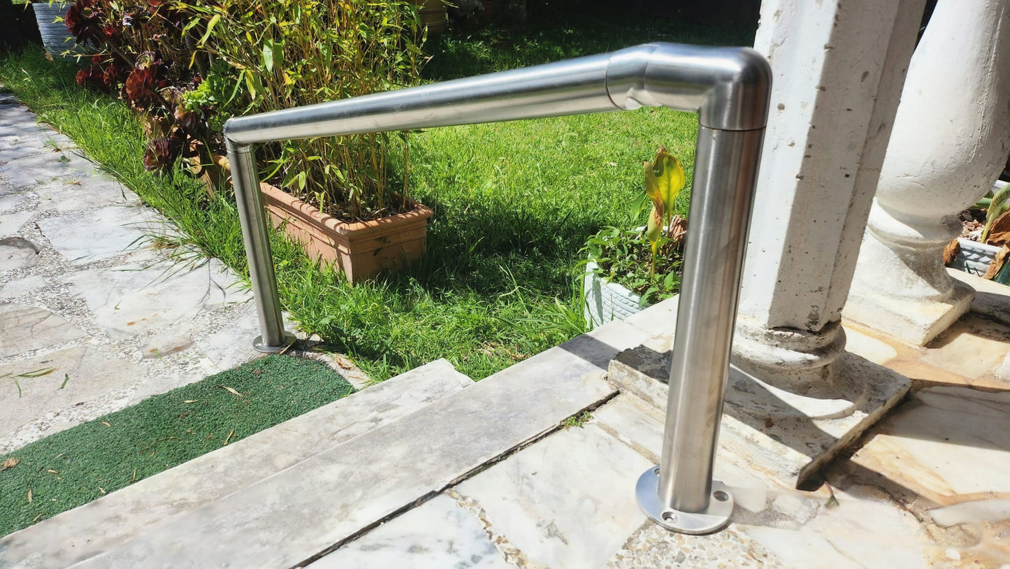 DIY 316 Stainless Steel Stair Handrail kit 50.8MM 1400mm long for 4 steps
