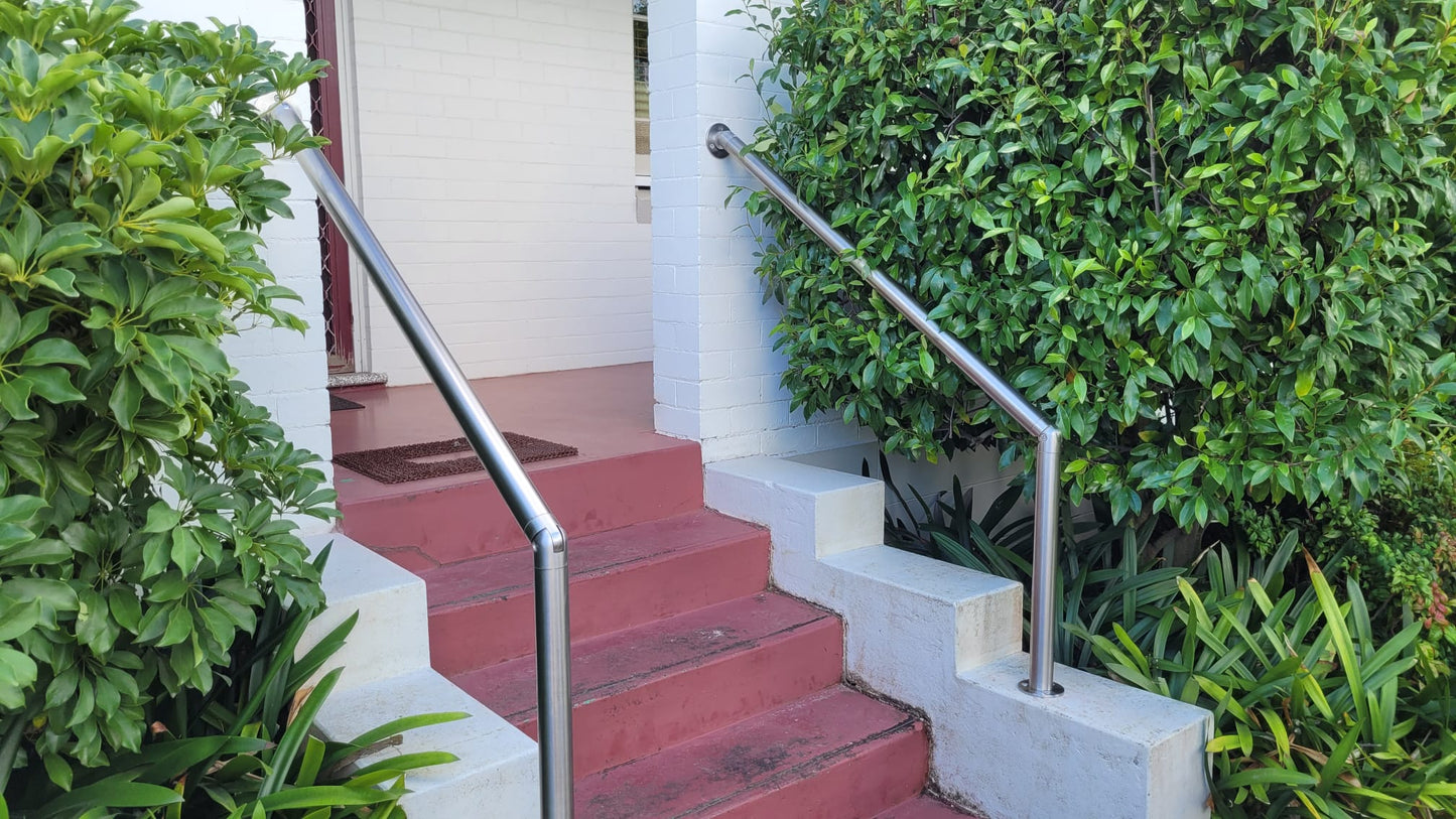 DIY 316 Stainless Steel Stair Handrail kit 50.8MM 1700mm long for 5 steps