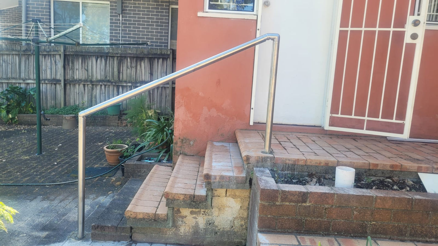 DIY 316 Stainless Steel Stair Handrail kit 50.8MM 1400mm long for 4 steps