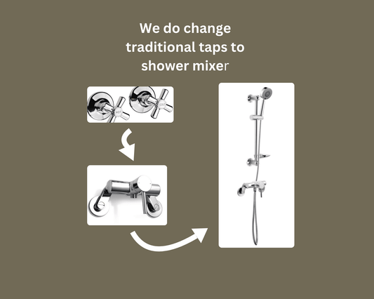 Transform old taps to wall mixer with Quoss