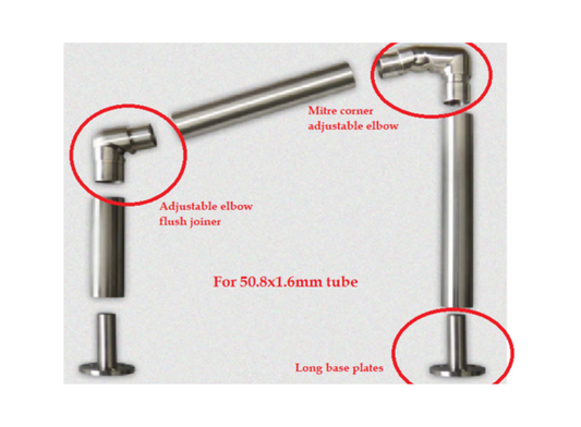 Installation Guide to install a 4 Steps Handrail with Flexi Elbow